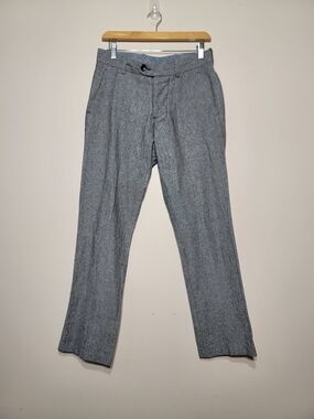 Gustin Japan Grey Herringbone Chino Pants Sz 29/30 Quiet Luxury Minimalist
